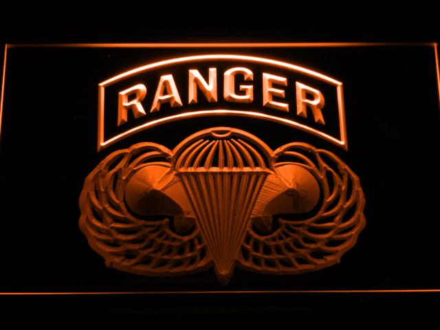 United States Army Rangers LED Neon Sign Electrical - Orange - TheLedHeroes