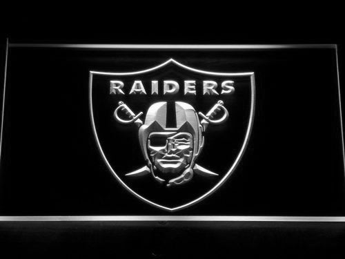 FREE Oakland Raiders LED Sign - White - TheLedHeroes