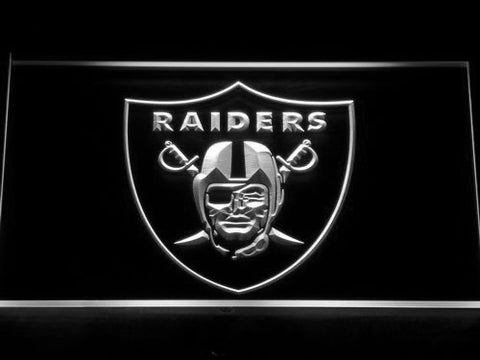 FREE Oakland Raiders LED Sign - White - TheLedHeroes