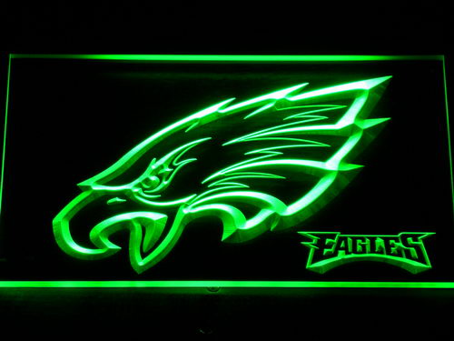 FREE Philadelphia Eagles (2) LED Sign - Green - TheLedHeroes