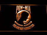 National League of Families POW/MIA LED Neon Sign USB - Orange - TheLedHeroes