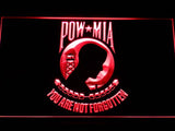 National League of Families POW/MIA LED Neon Sign USB - Red - TheLedHeroes