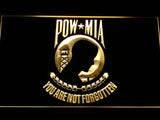 National League of Families POW/MIA LED Neon Sign USB - Yellow - TheLedHeroes