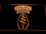 Special Forces Airborne LED Neon Sign Electrical - Orange - TheLedHeroes
