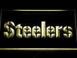 Pittsburgh Steelers (2) LED Neon Sign USB - Yellow - TheLedHeroes