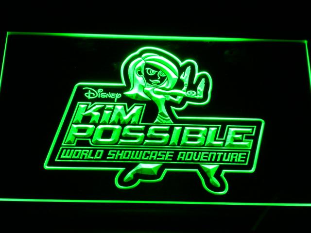 Kim Possible LED Neon Sign USB - Green - TheLedHeroes
