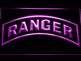 United States Army Rangers (2) LED Neon Sign USB - Purple - TheLedHeroes