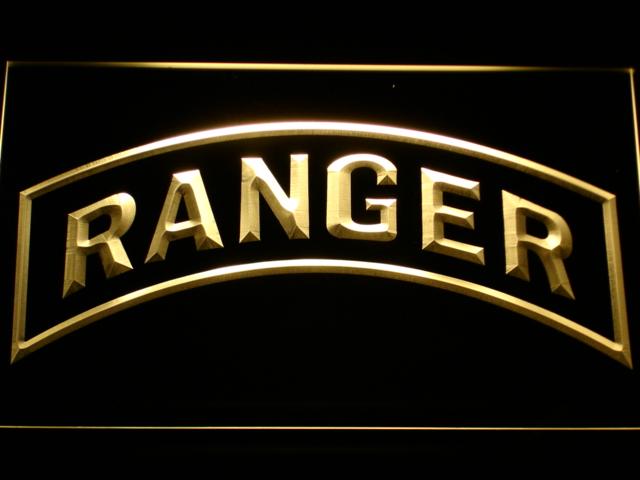 United States Army Rangers (2) LED Neon Sign USB - Yellow - TheLedHeroes