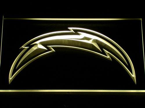 San Diego Chargers (2) LED Neon Sign USB - Yellow - TheLedHeroes
