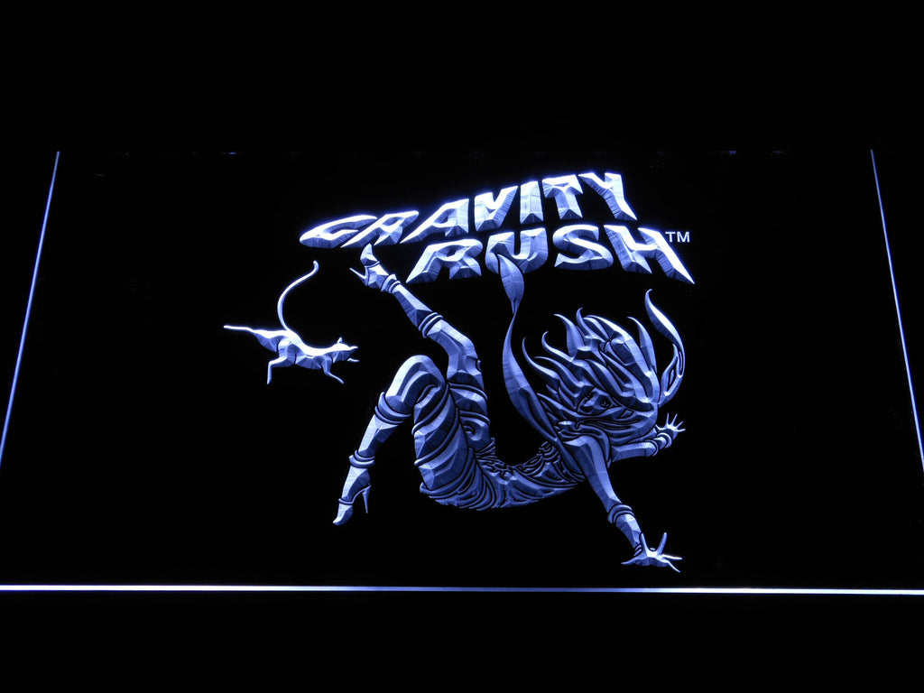 Gravity Rush LED Neon Sign USB - White - TheLedHeroes