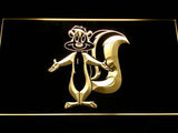 Pepe Le Pew LED Neon Sign USB - Yellow - TheLedHeroes