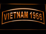 United States Army Vietnam 1966 LED Neon Sign USB - Orange - TheLedHeroes