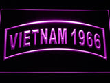 United States Army Vietnam 1966 LED Neon Sign USB - Purple - TheLedHeroes