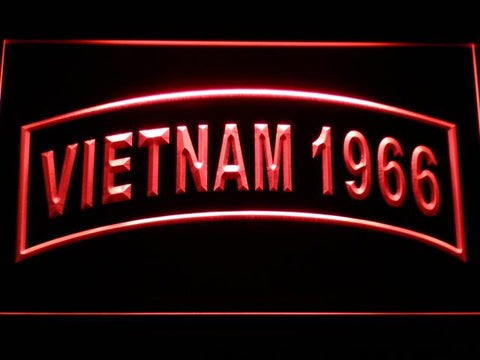 United States Army Vietnam 1966 LED Neon Sign USB - Red - TheLedHeroes