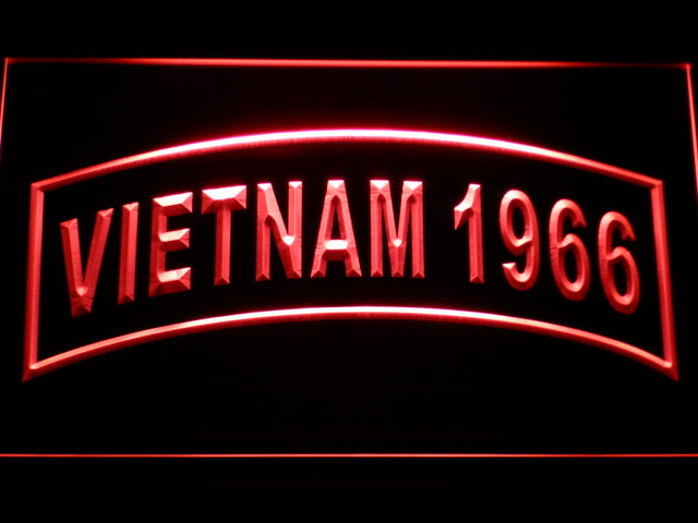 FREE United States Army Vietnam 1966 LED Sign - Red - TheLedHeroes