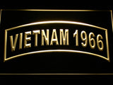 FREE United States Army Vietnam 1966 LED Sign - Yellow - TheLedHeroes