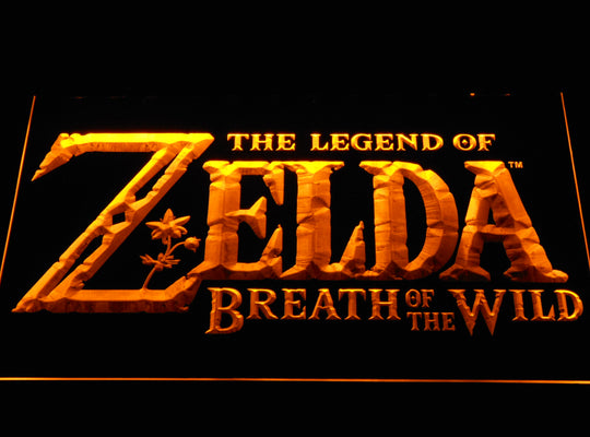 The Legend Of Zelda Breath of the Wild LED Sign - Yellow - TheLedHeroes