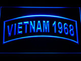 United States Army Vietnam 1968 LED Neon Sign Electrical - Blue - TheLedHeroes