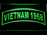 FREE United States Army Vietnam 1968 LED Sign - Green - TheLedHeroes