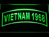 United States Army Vietnam 1968 LED Neon Sign Electrical - Green - TheLedHeroes