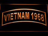 United States Army Vietnam 1968 LED Neon Sign Electrical - Orange - TheLedHeroes