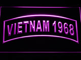 FREE United States Army Vietnam 1968 LED Sign - Purple - TheLedHeroes