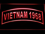 United States Army Vietnam 1968 LED Neon Sign Electrical - Red - TheLedHeroes