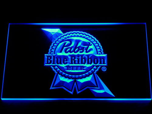 FREE Pabst Blue Ribbon LED Sign - Blue - TheLedHeroes