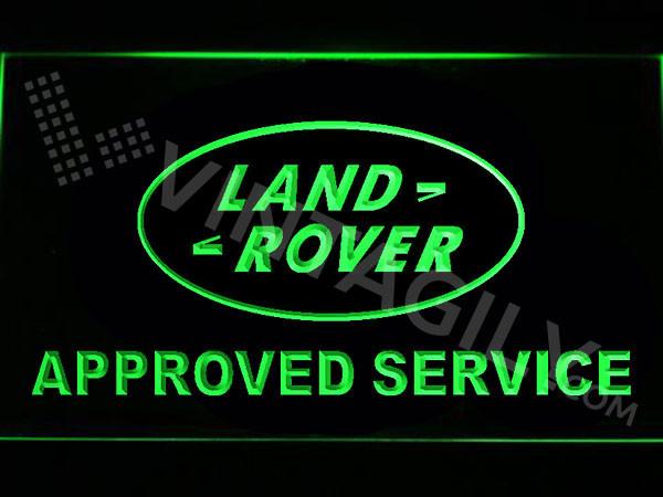 Land Rover Approved Service LED Neon Sign USB - Green - TheLedHeroes