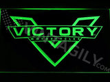 Victory Motorcycles LED Neon Sign Electrical - Green - TheLedHeroes