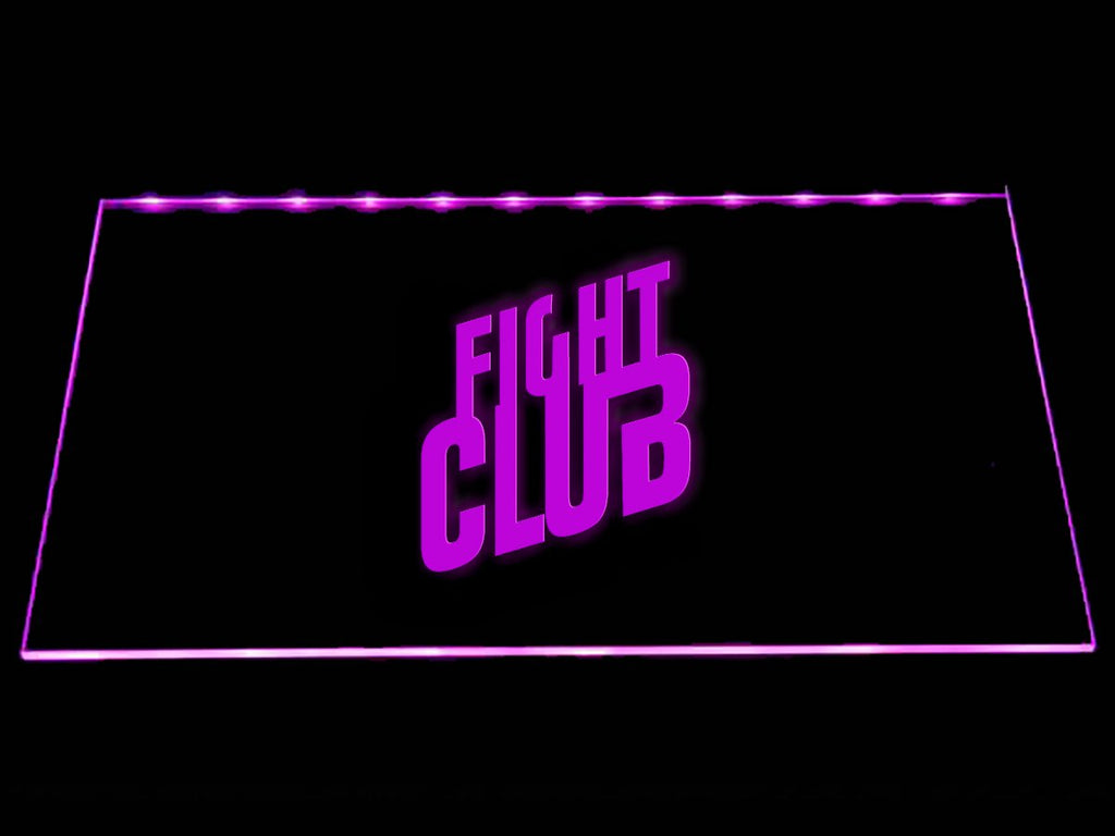Fight Club LED Neon Sign Electrical - Purple - TheLedHeroes