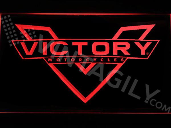 Victory Motorcycles LED Neon Sign Electrical - Red - TheLedHeroes