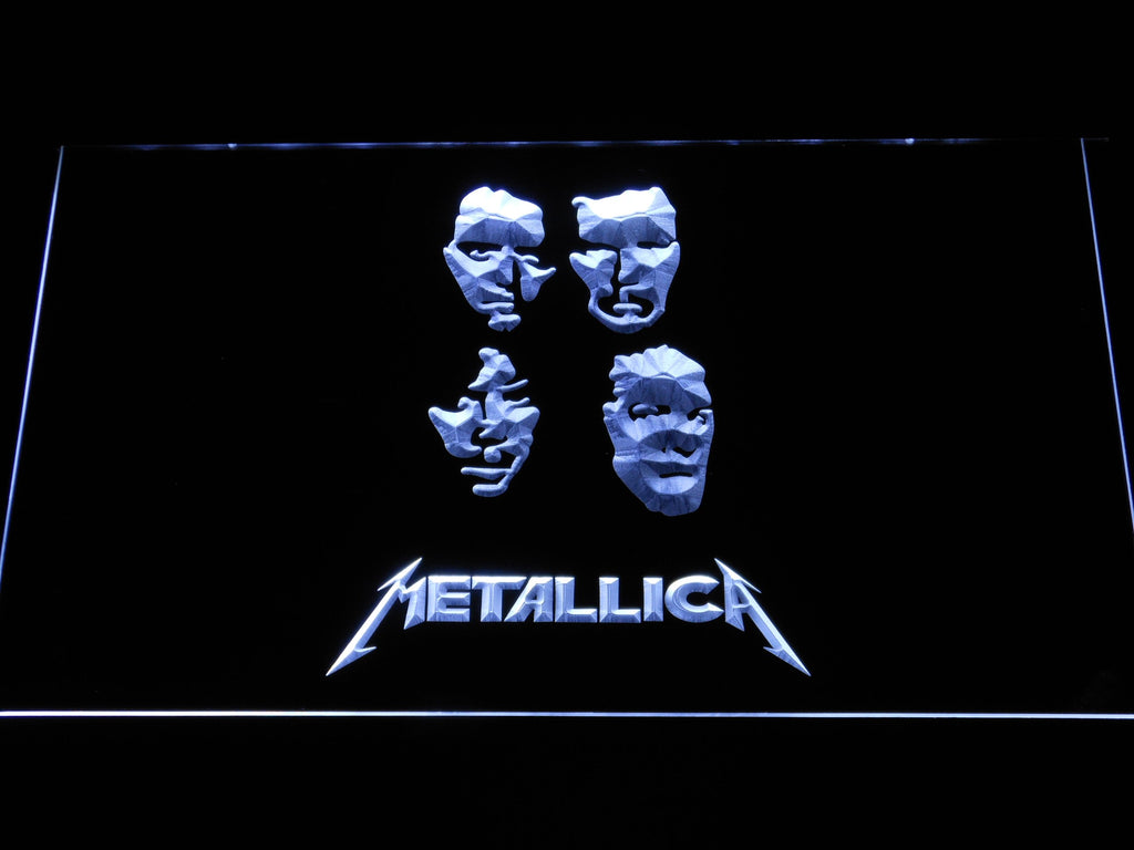 Metallica (6) LED Neon Sign Electrical - White - TheLedHeroes