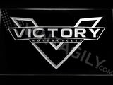 Victory Motorcycles LED Neon Sign USB - White - TheLedHeroes