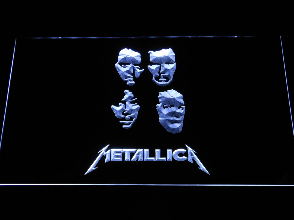 FREE Metallica (6) LED Sign - White - TheLedHeroes