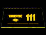 Fallout Vault-Tec 111 LED Sign - Yellow - TheLedHeroes