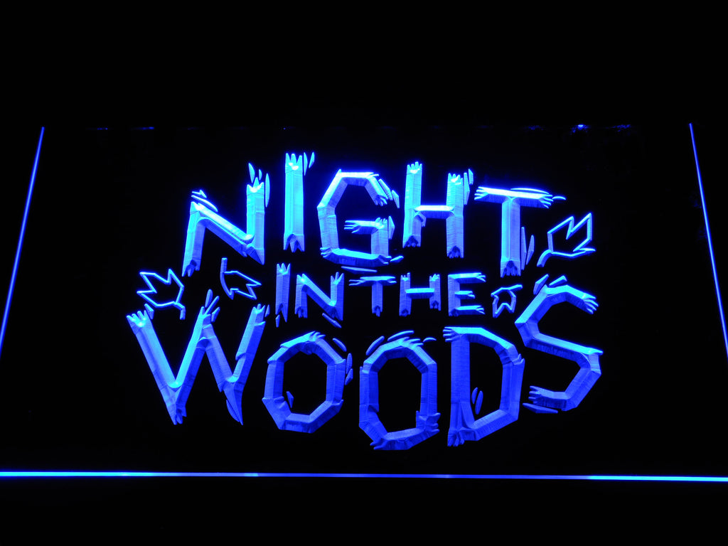 FREE Night in the woods LED Sign - Blue - TheLedHeroes