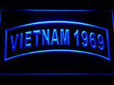 FREE United States Army Vietnam 1969 LED Sign - Blue - TheLedHeroes