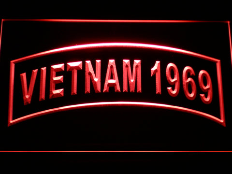 FREE United States Army Vietnam 1969 LED Sign - Red - TheLedHeroes