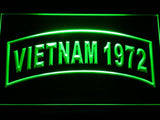 United States Army Vietnam 1972 LED Neon Sign USB - Green - TheLedHeroes