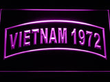 United States Army Vietnam 1972 LED Neon Sign Electrical - Purple - TheLedHeroes