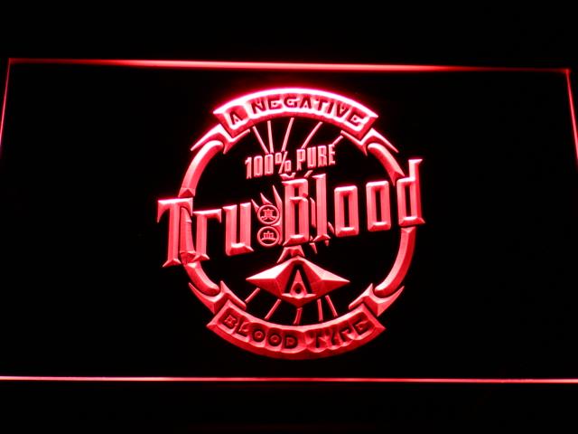 True Blood Drinks LED Neon Sign Electrical - Red - TheLedHeroes