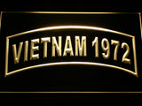 FREE United States Army Vietnam 1972 LED Sign - Yellow - TheLedHeroes