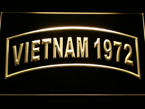 FREE United States Army Vietnam 1972 LED Sign - Yellow - TheLedHeroes