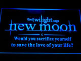 Twilight New Moon (2) LED Neon Sign Electrical - Blue - TheLedHeroes