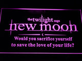 Twilight New Moon (2) LED Neon Sign Electrical - Purple - TheLedHeroes