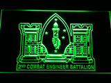 FREE 2nd Combat Engineer Battalion LED Sign - Green - TheLedHeroes