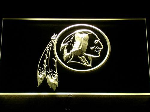 Washington Redskins (2) LED Neon Sign Electrical - Yellow - TheLedHeroes