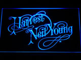 Neil Young Harvest LED Neon Sign Electrical - Blue - TheLedHeroes