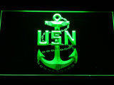 United States Navy Logo LED Neon Sign Electrical - Green - TheLedHeroes